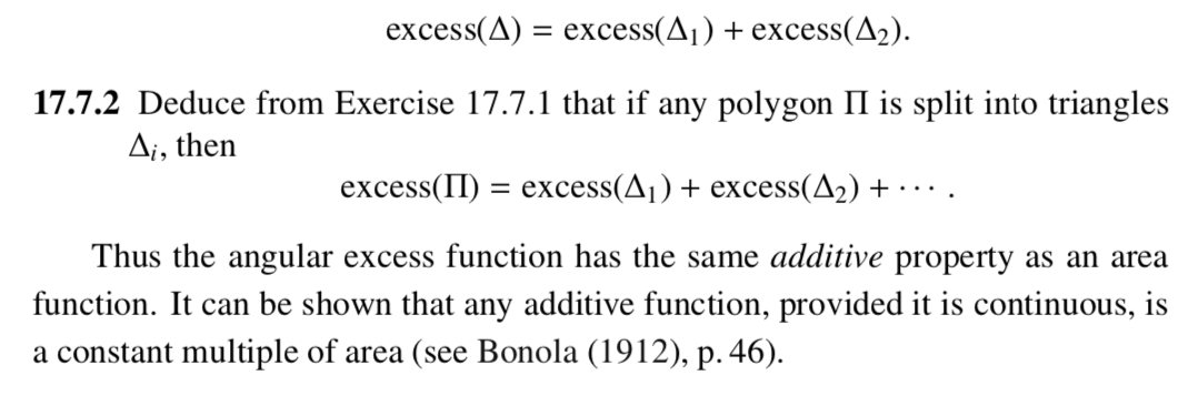 excess(A) = excess(41) + excess(A2). = 17.7.2 Deduce from Exercise 17.7.1