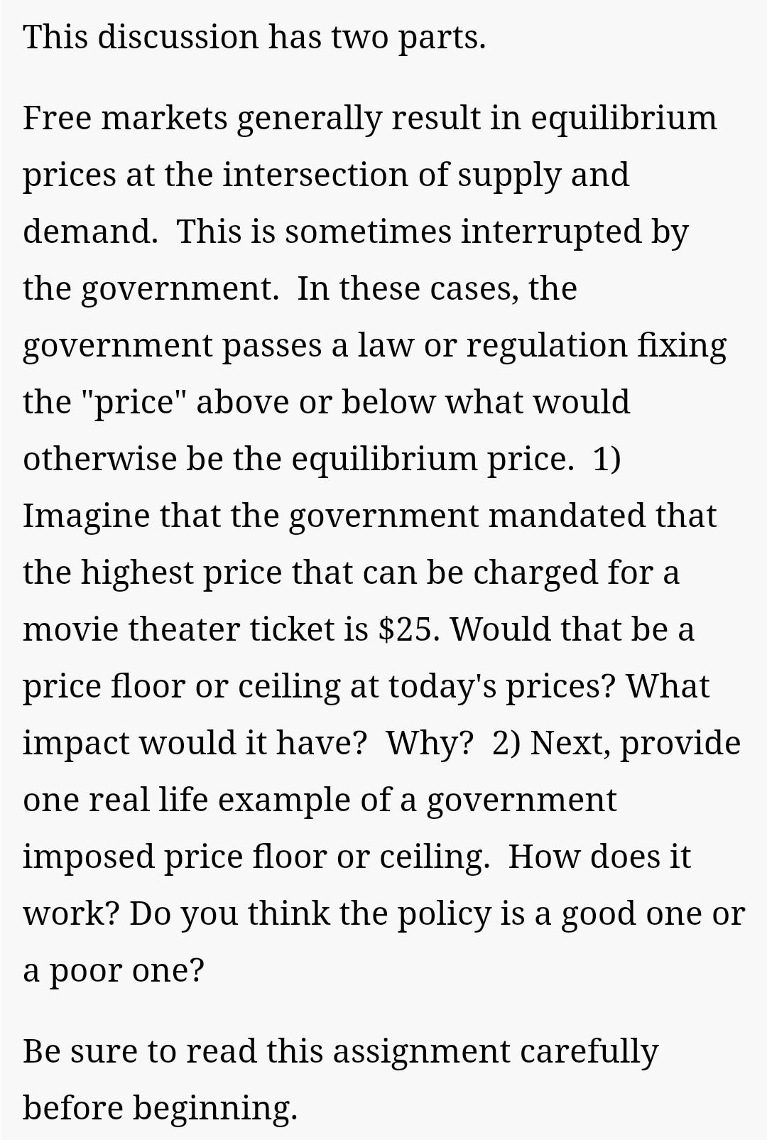 please help with this discussion board... text book is macro economics