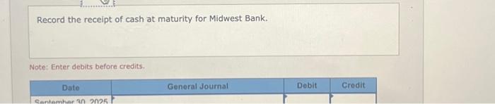 for anticipated expansion. Precision signs a one-year, 7% promissory note to Midwest