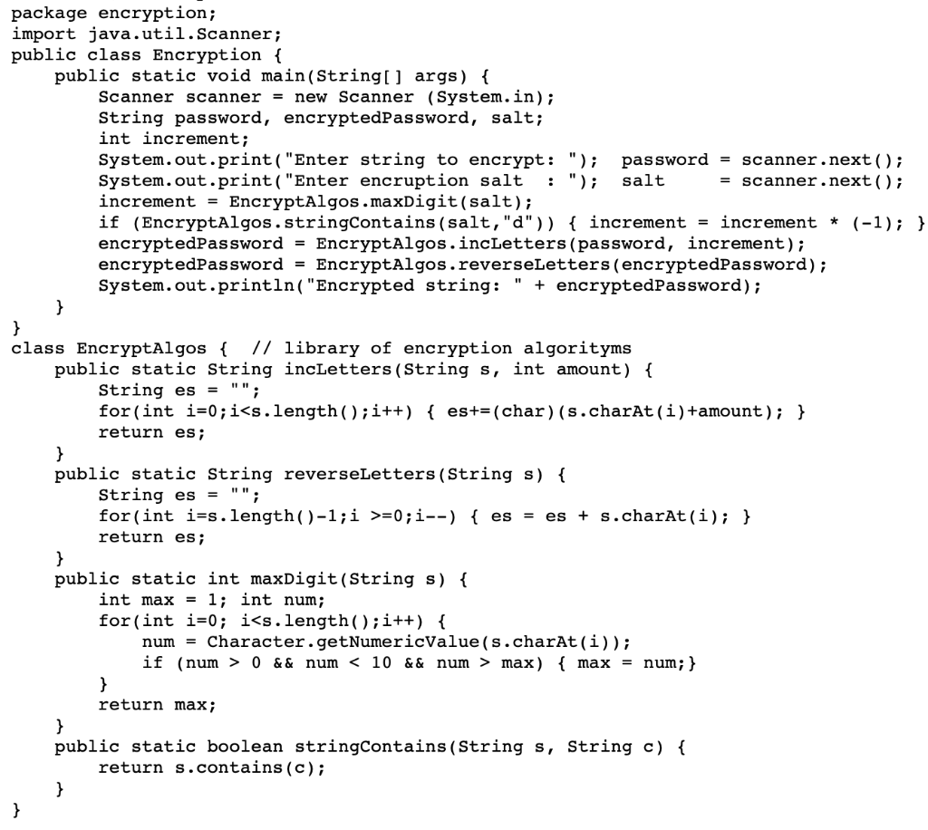 incLetters (s,-4) will have no effect true false- stringContains is an encryption