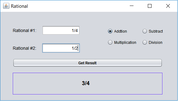Make the screen or GUI attached. The application must do mathematical operations
