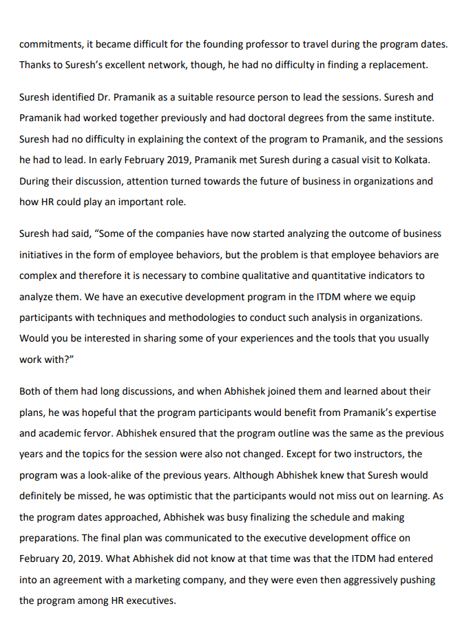 Fund Inc., Ms. 1|ll'iji Prasad, approached the program coordinator, Prof. Abhishek, and