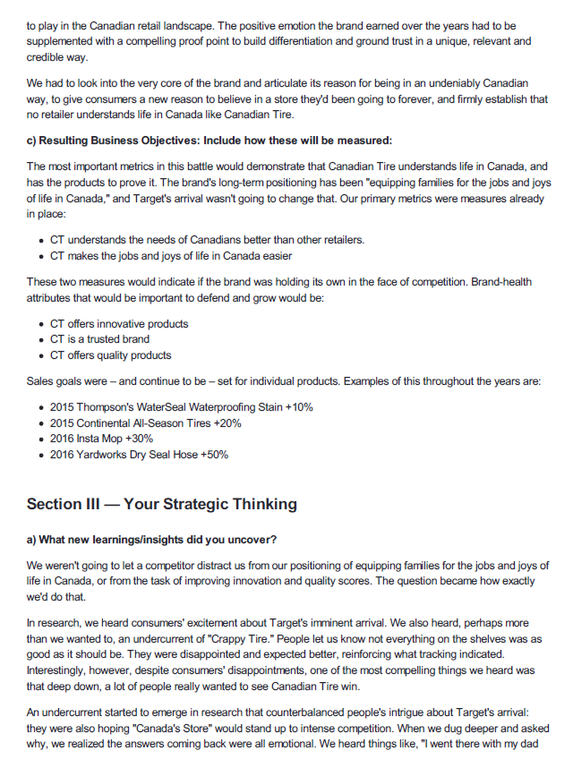currently think about the brand, the product, the competition?KEY MESSAGEWhat is the