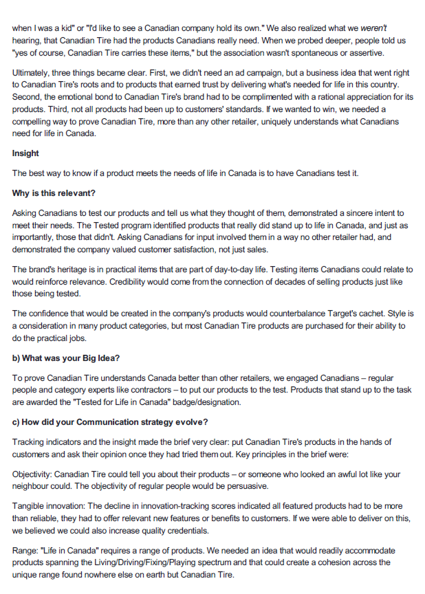 most important thing we want the consumer to know?SUPPORT INFORMATIONWhat proof do