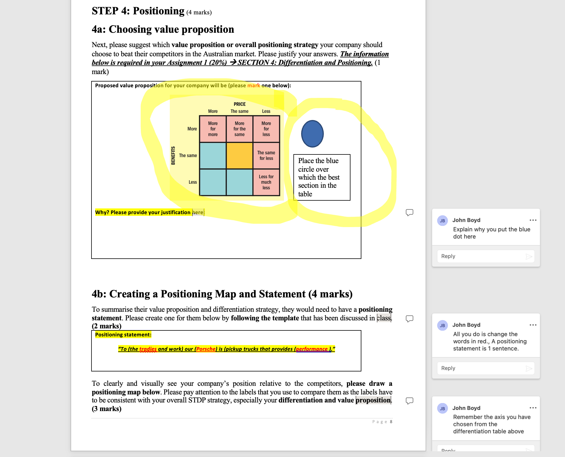 (targeting); create market offerings that best serve targeted customers (differentiation); and positioning
