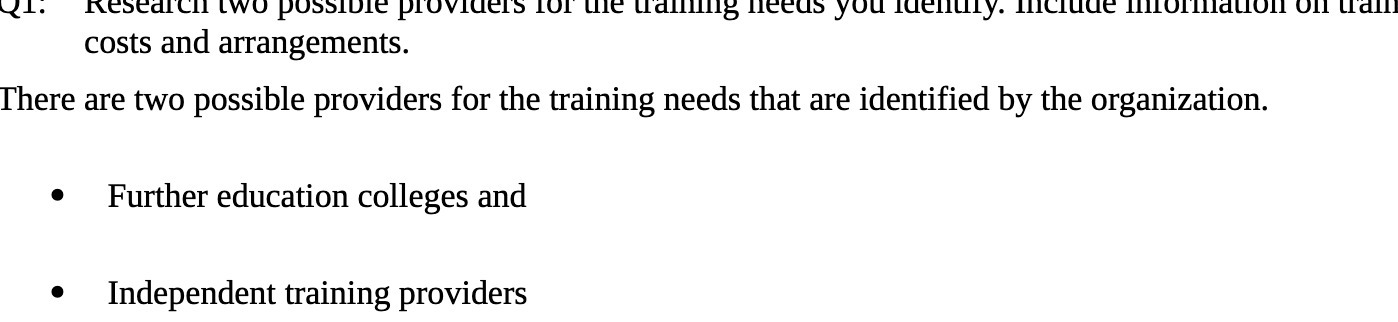 Research two possible providers for the trailing feeds you identify. Include