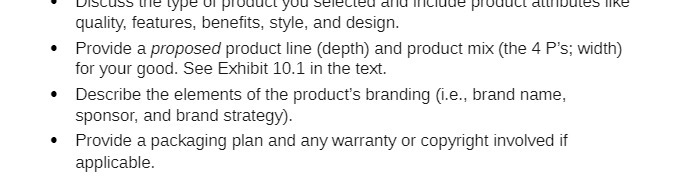  DISCUSS the type ul product you selected anu include prouuct attributes