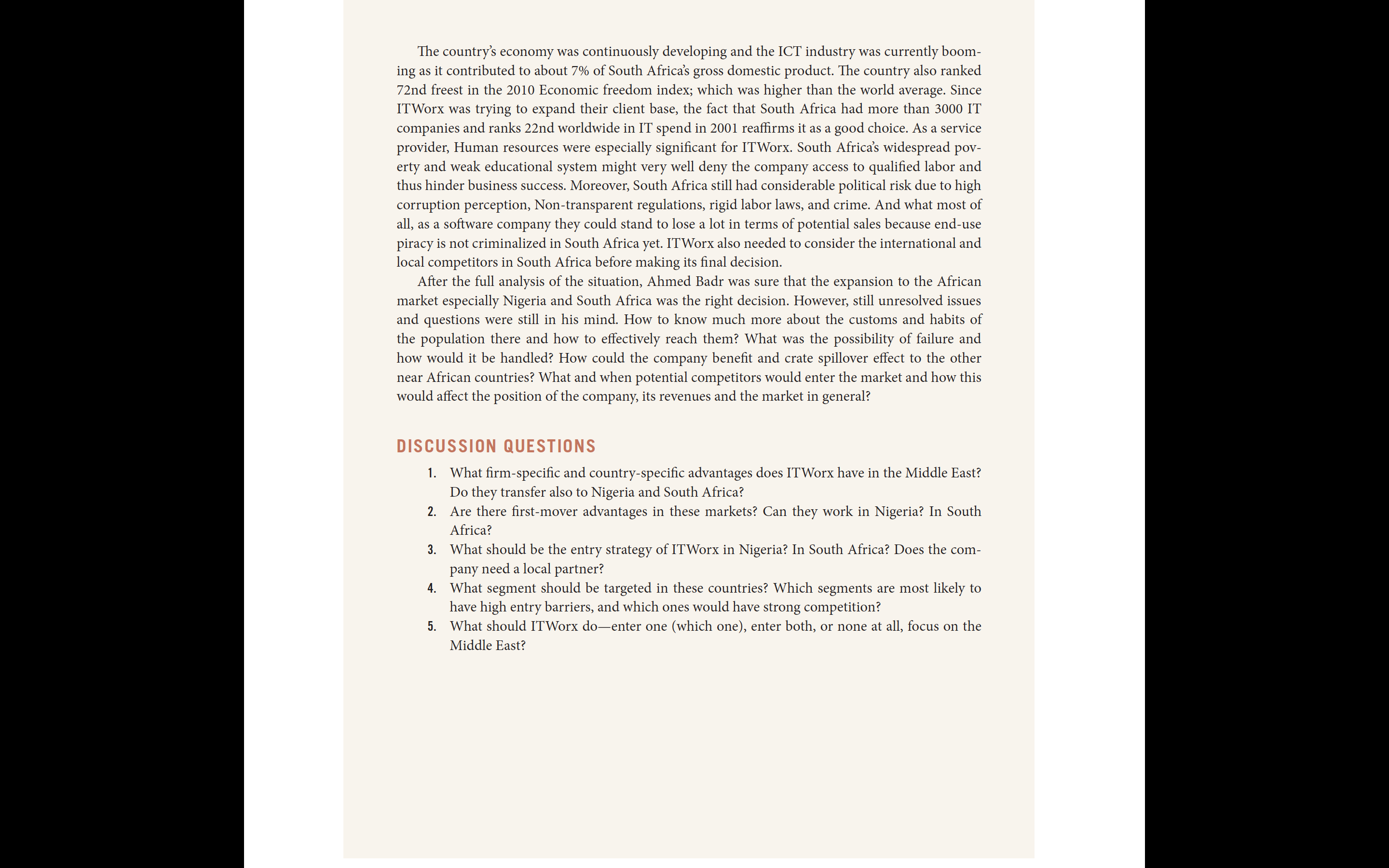 the idea hit him, isn't it the time to expand and enter