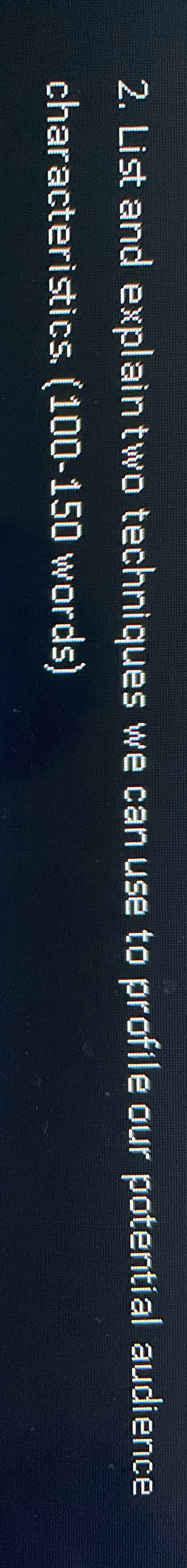 I need to get this answer, asap and accurate. 2. List and