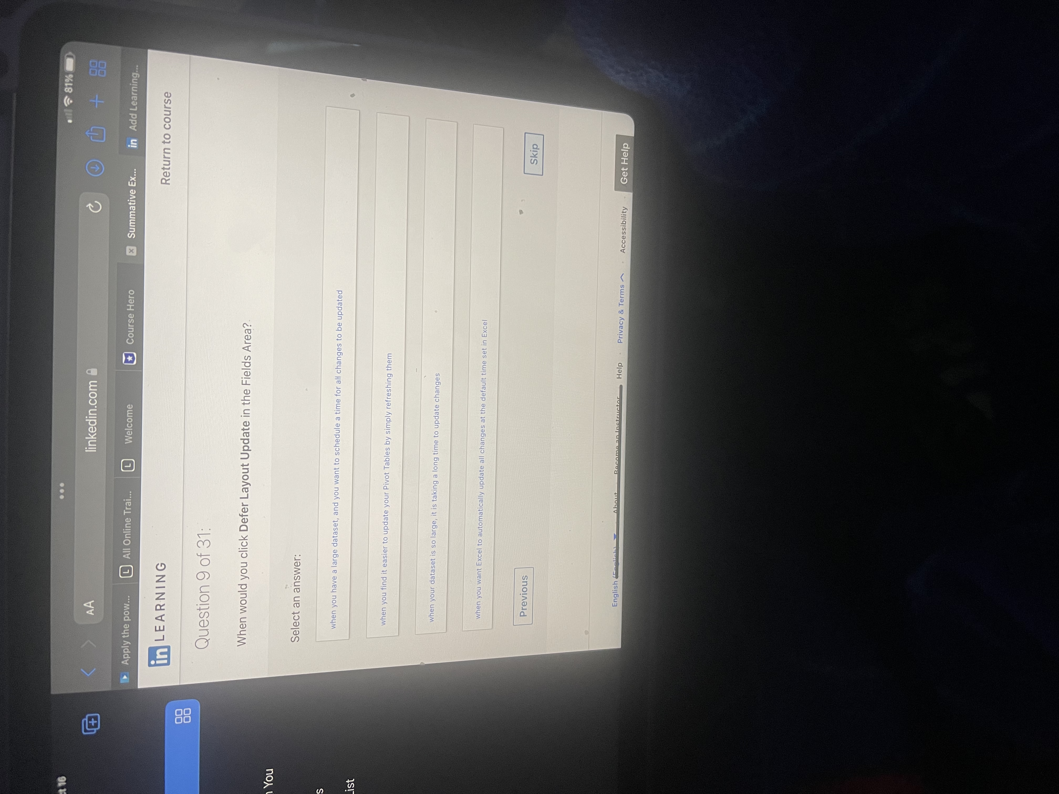 that were not part of a data list you meant to use