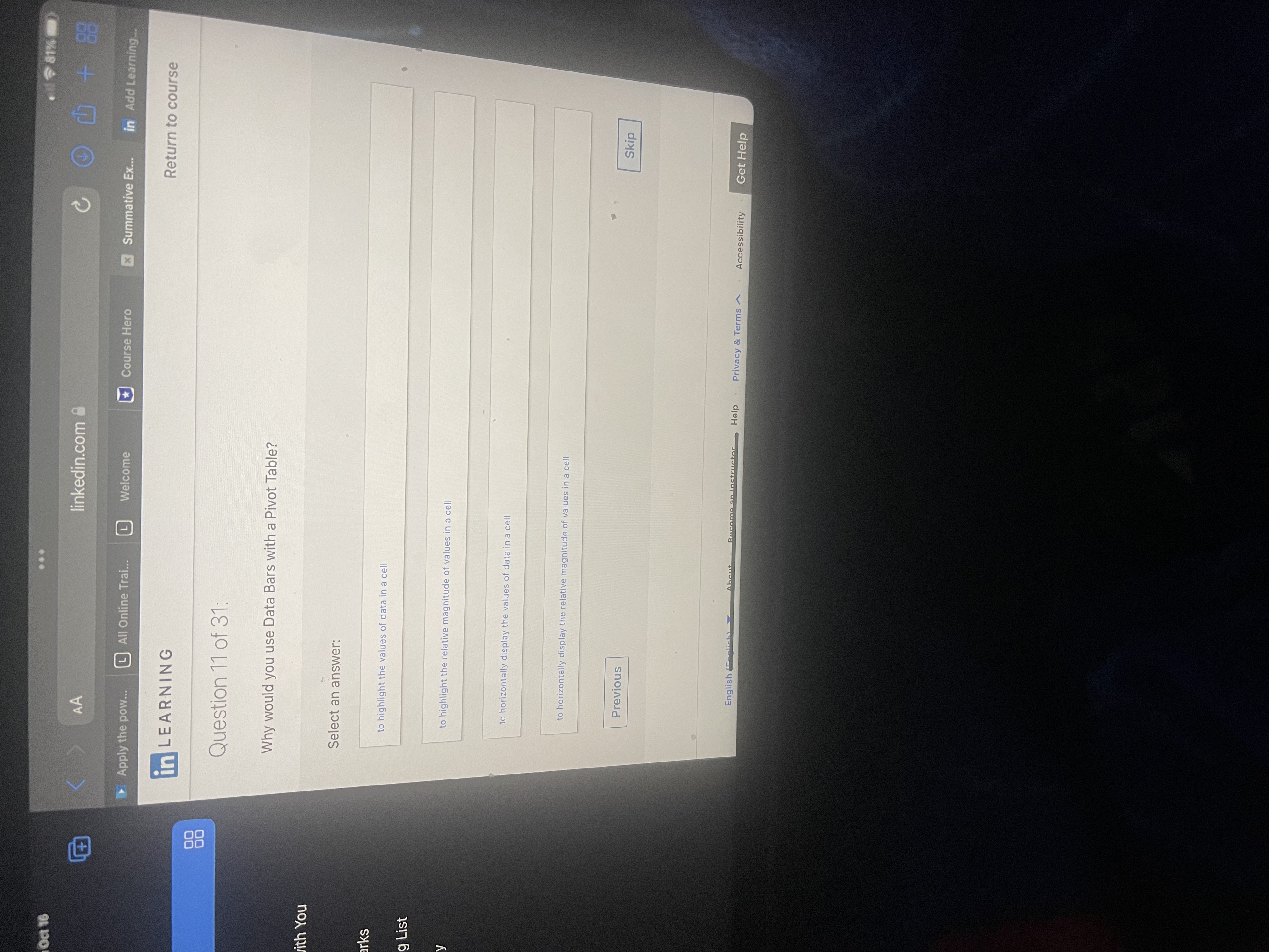 your data list. story The extra values were in a row or