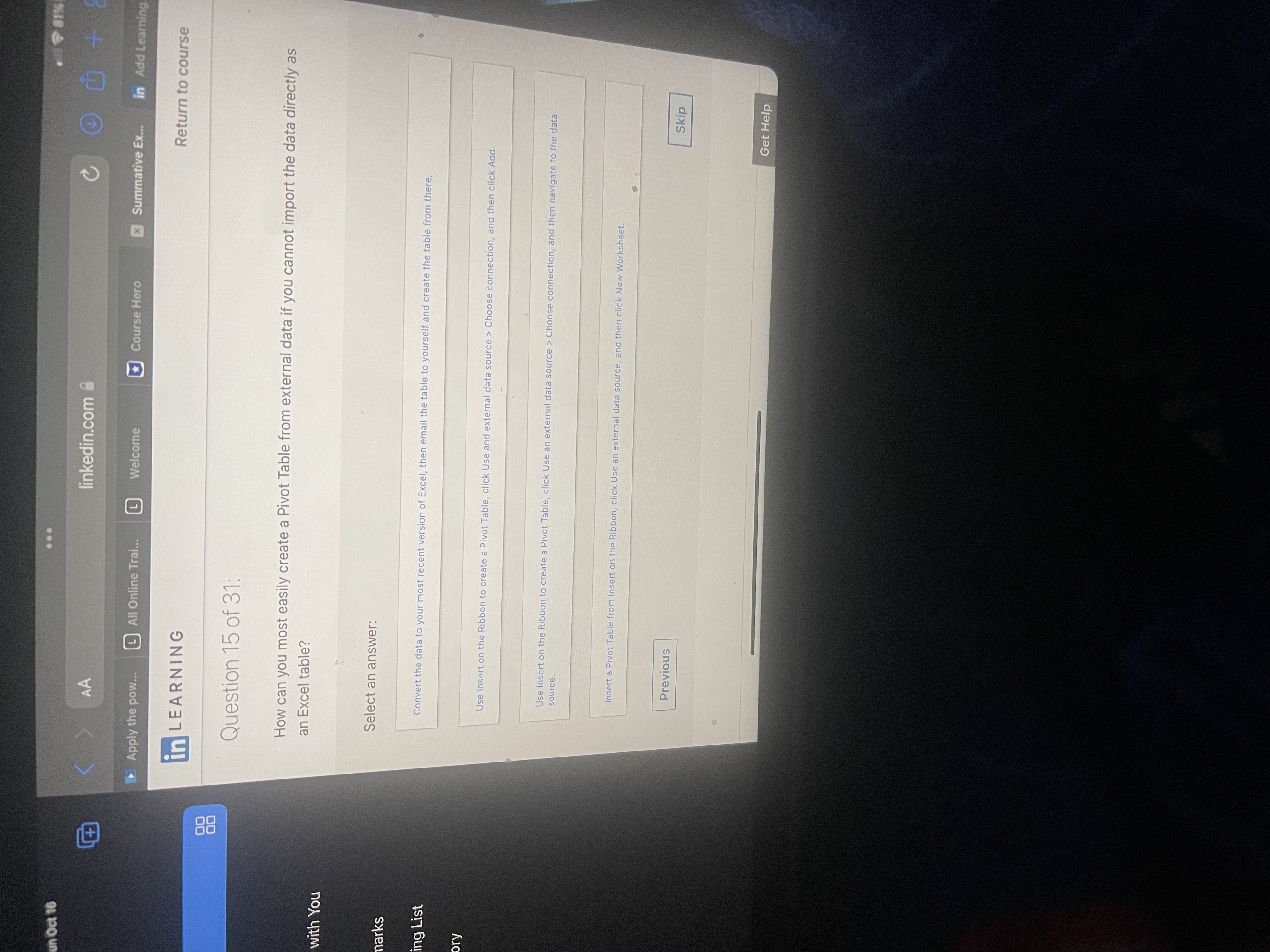the recommended way to create a new PivotTable style that is close