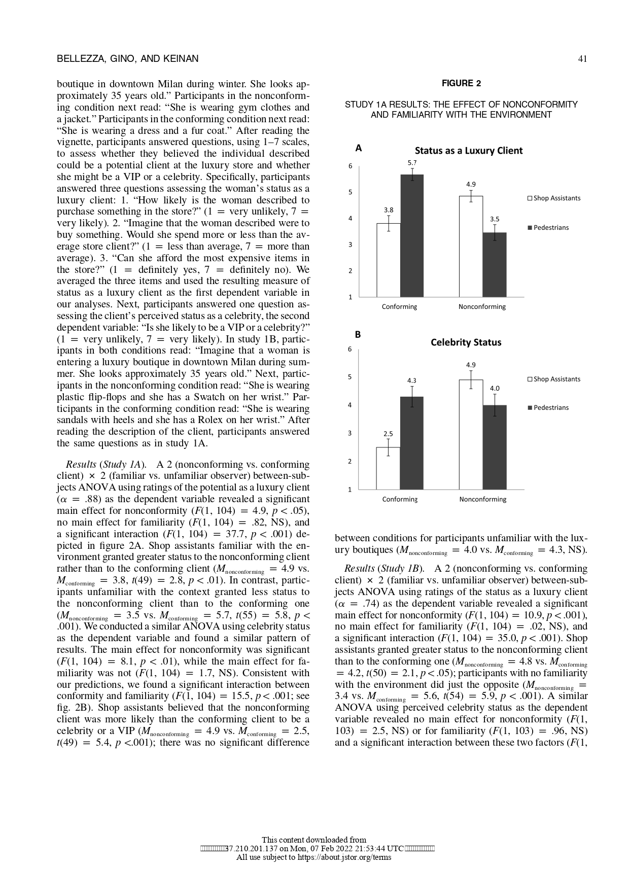 THEORETICAL FRAMEWORK AND HYPOTHESES Characleristics of the Observer (Need for Uniqueness and