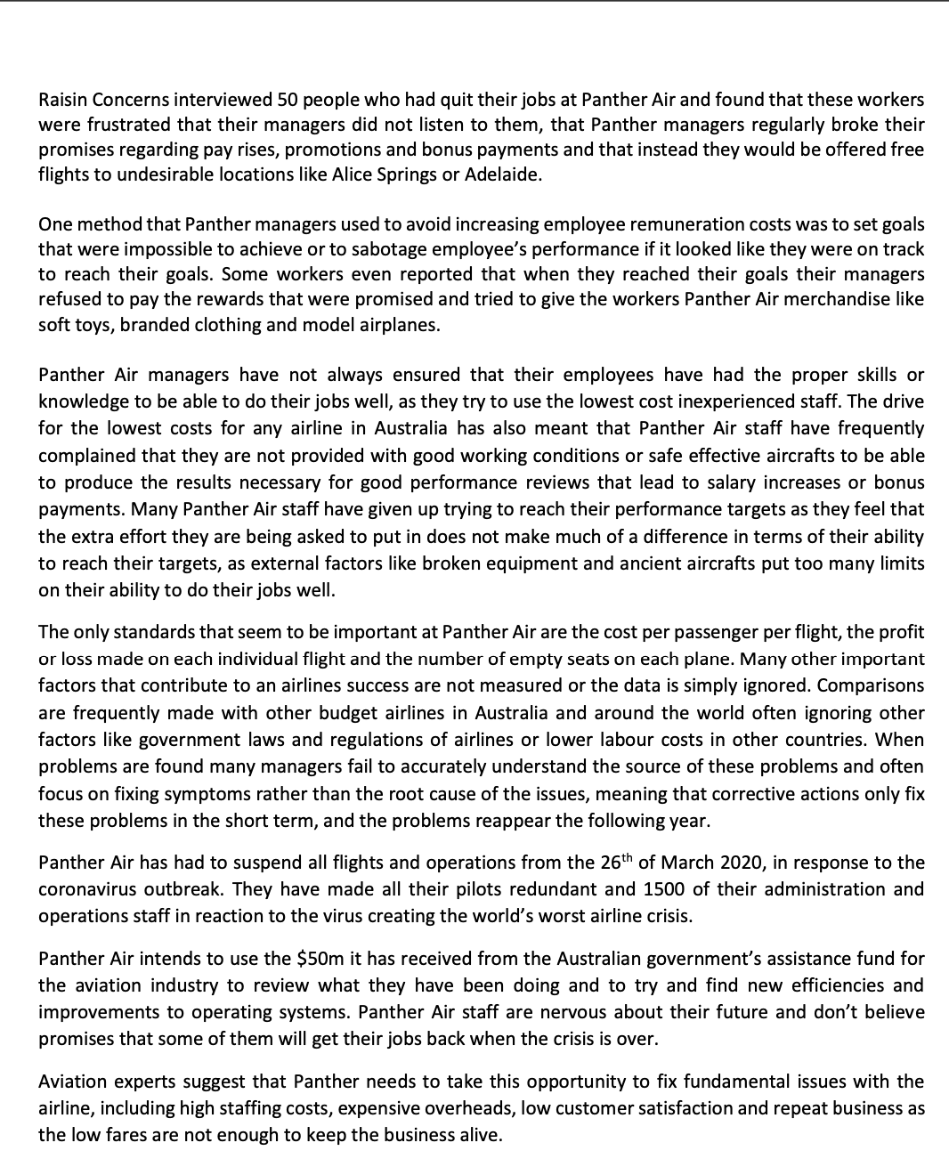 Identify and analyse problems using Expectancy theory and Systems theory with TEEL