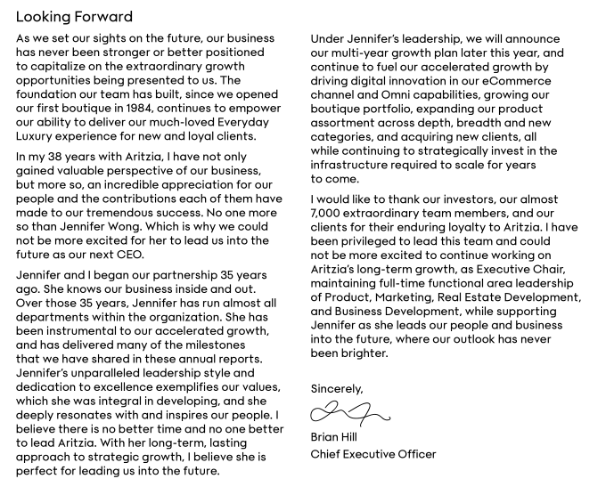 200-250 for each question. ARITZIA Aritzia Inc. MANAGEMENT'S DISCUSSION AND ANALYSIS Fiscal