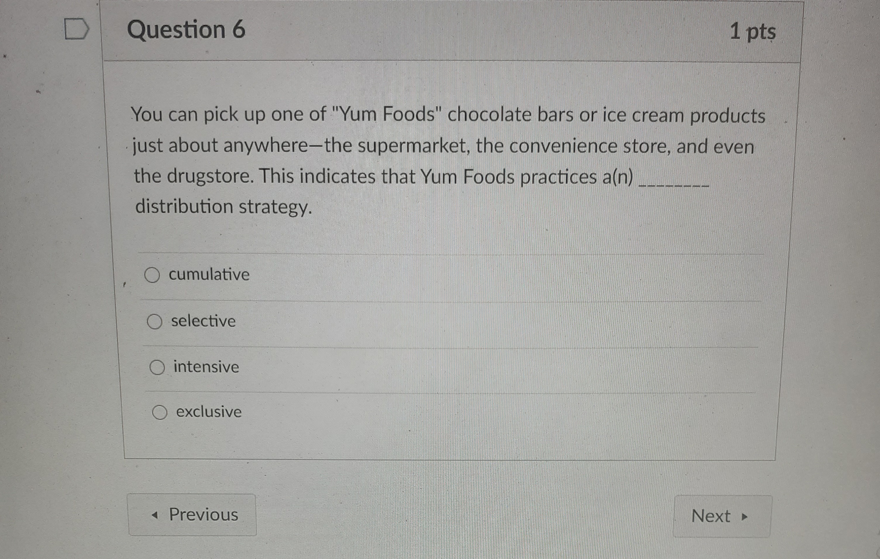 Please solve D Question 6 1 pts You can pick up one