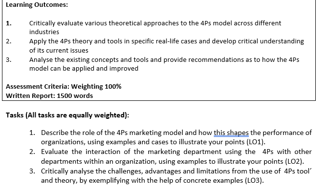 Please provide suitable answer for this assignment based on learning objectives as
