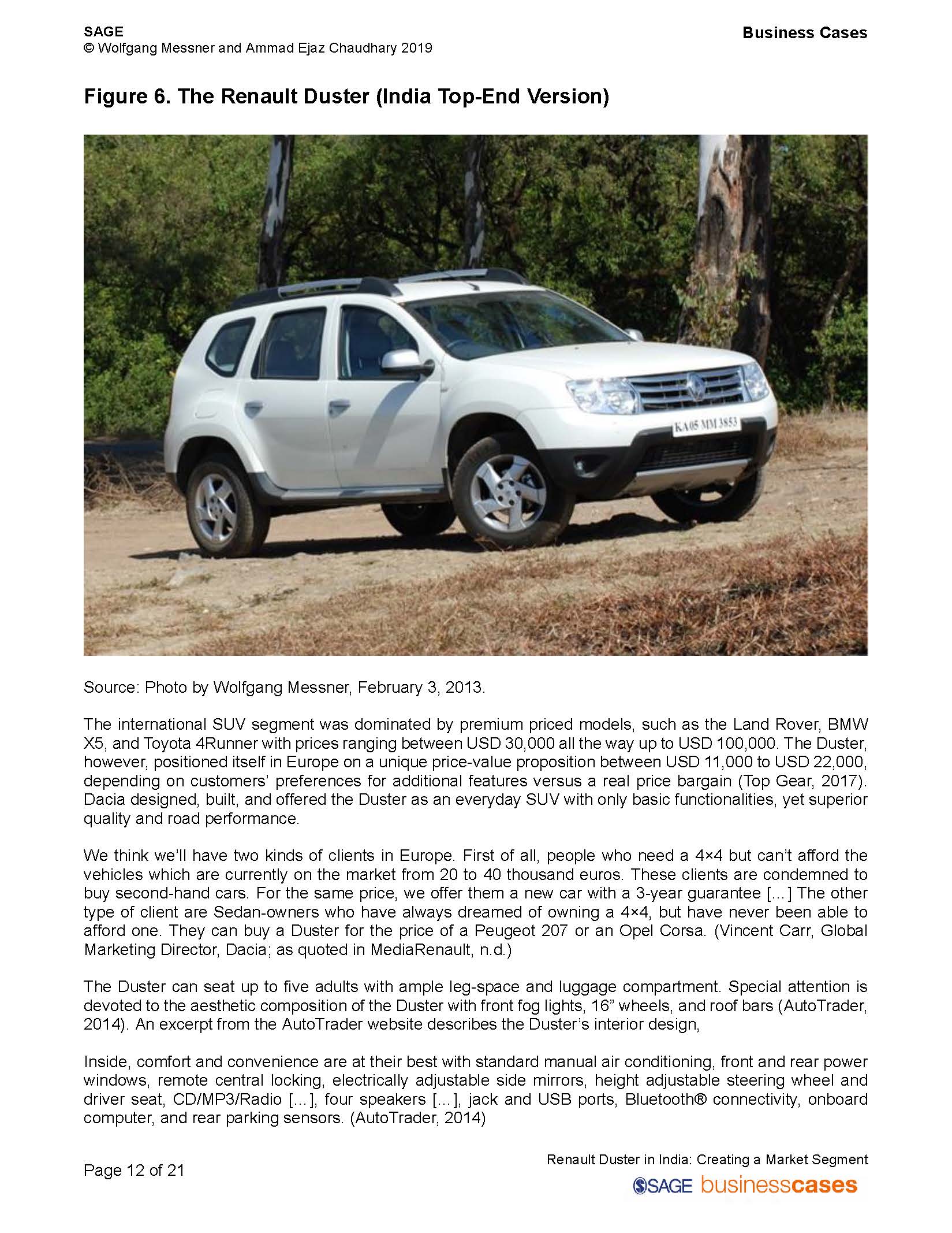 and Ammad Ejaz Chaudhary 2019 This case was prepared for inclusion in