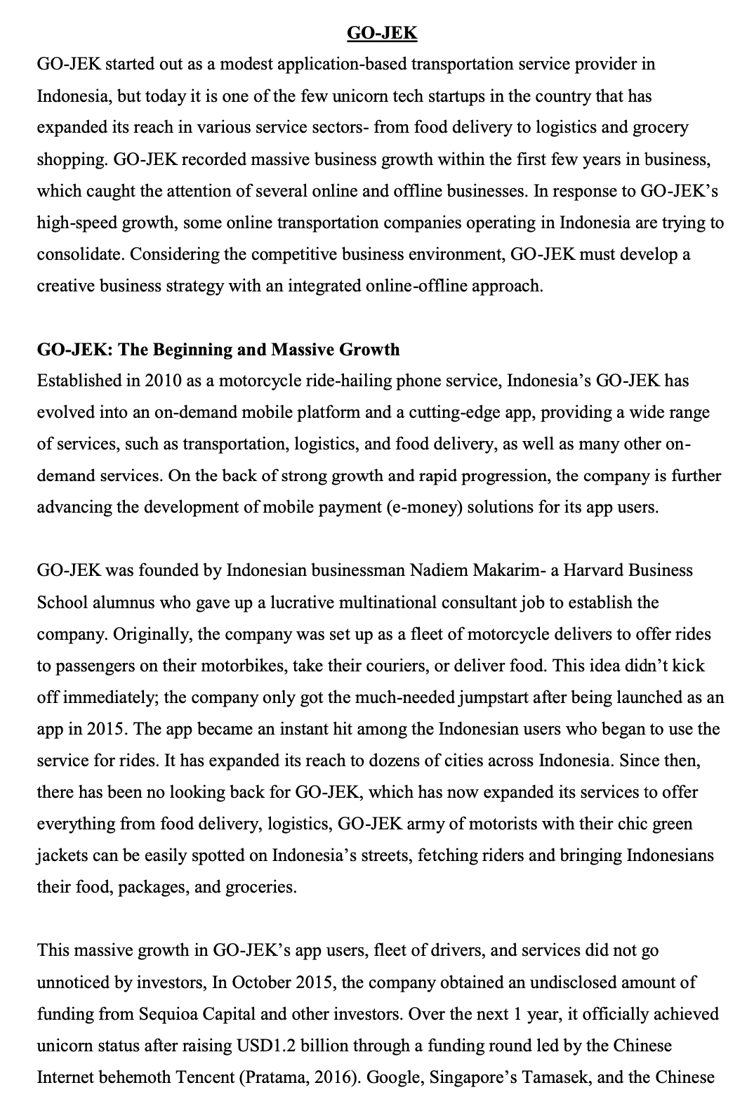 According to the Case study provided below answer the following question:Understand how