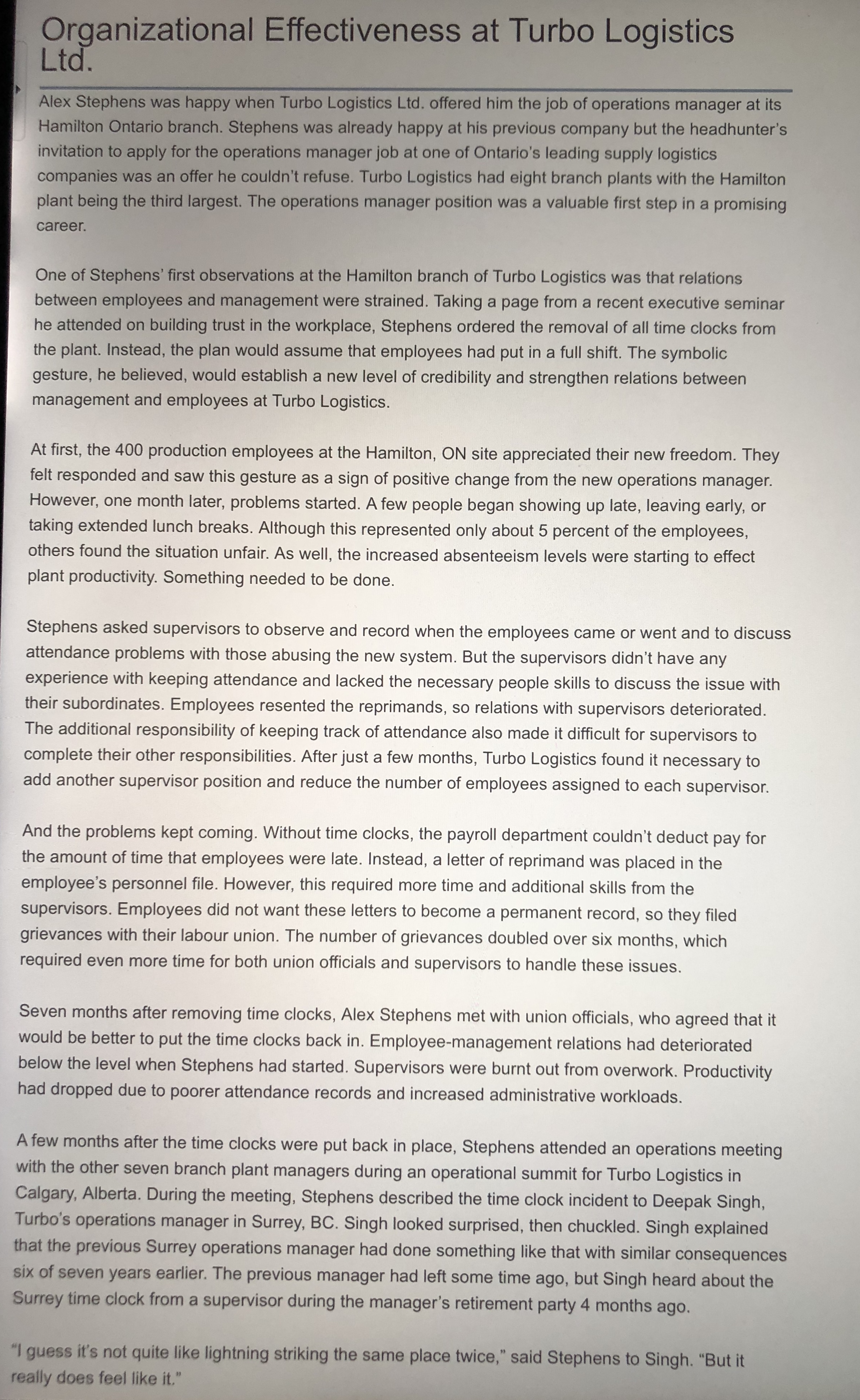 Please help me to understand problem statement, and identify 3 alternatives that