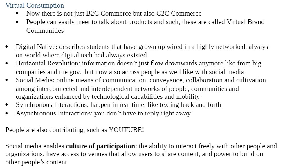  Virtual Consumption ' Now there is not just B2C Commerce but