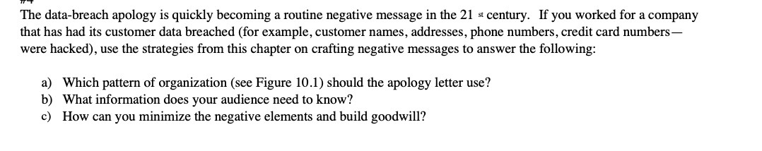  Tr-I' The databreach apology is quickly becoming a routine negative message