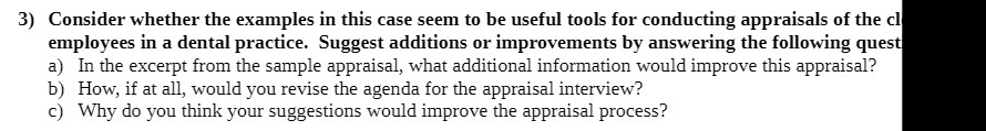 3) Consider whether the examples in this case seem to he