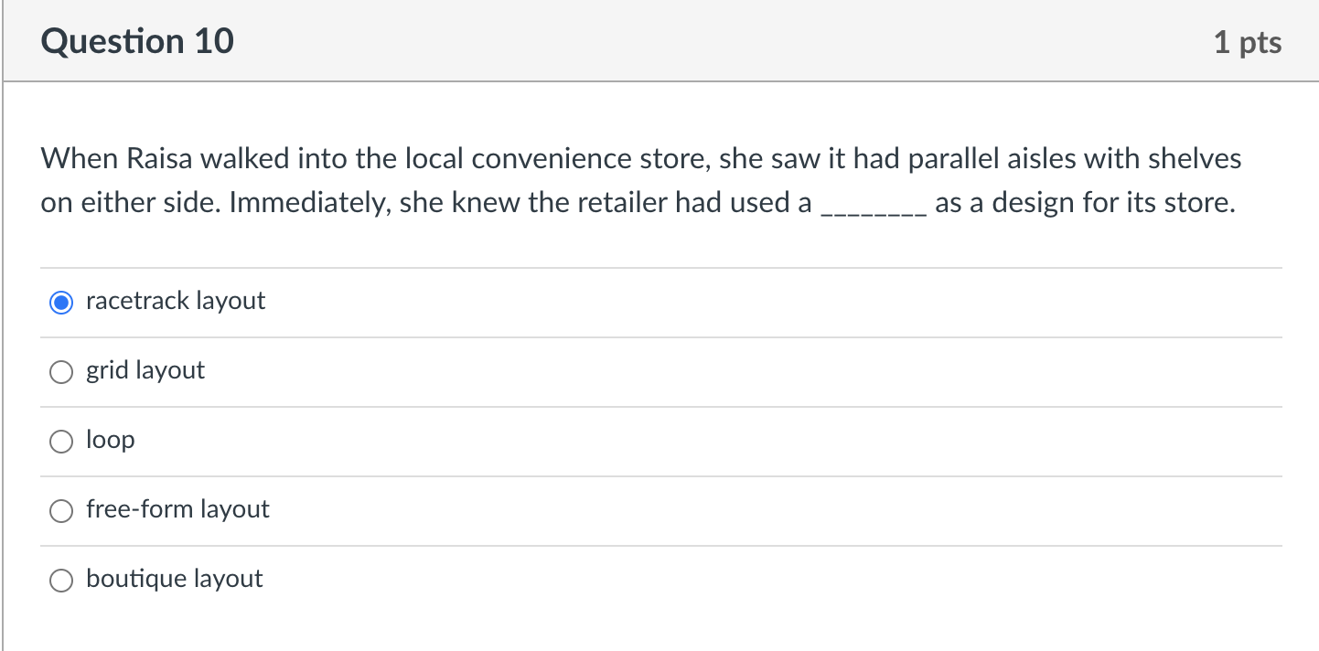 one inflexible fixture. O Retailing is a dynamic business, and retailers need
