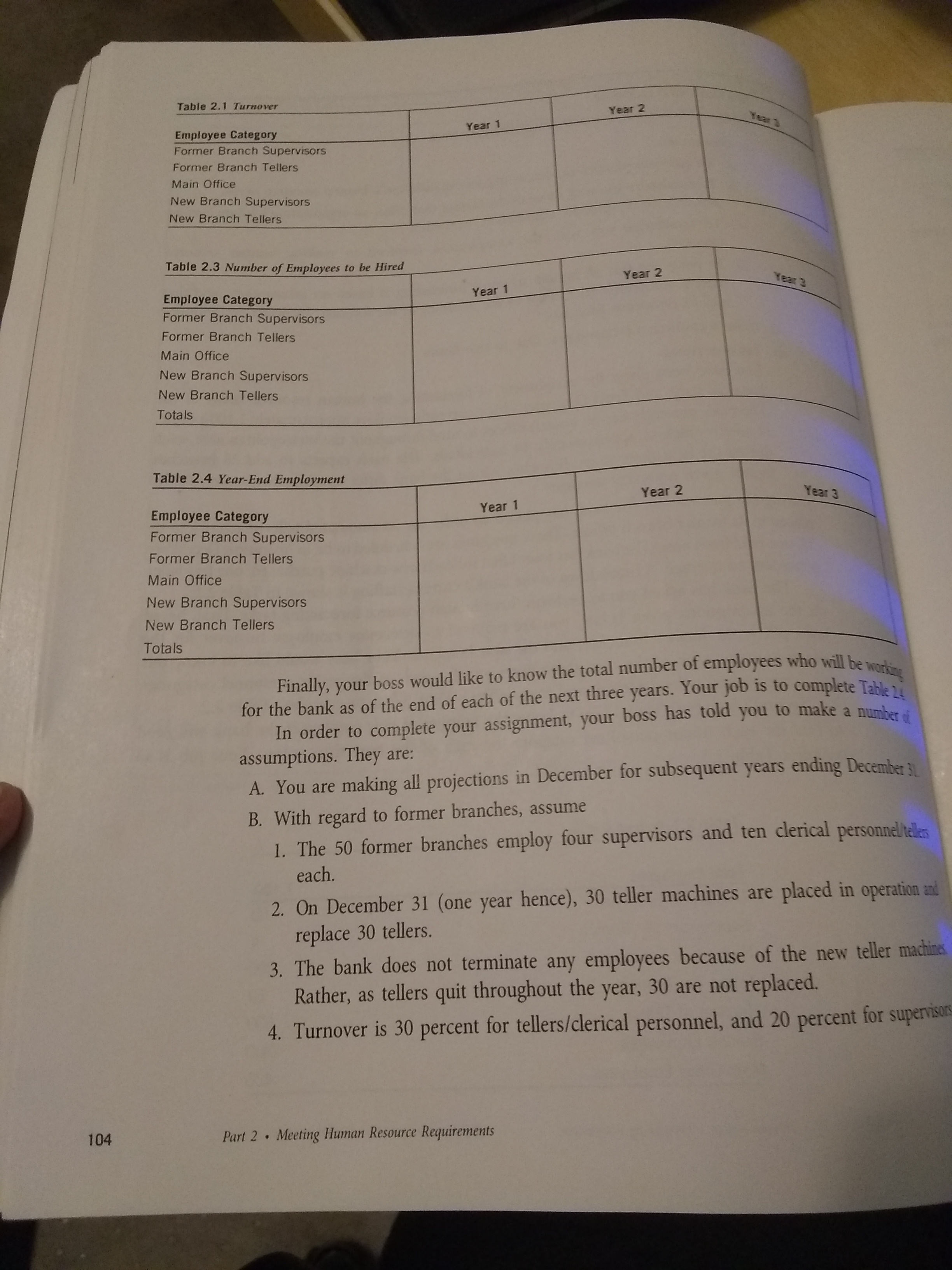 Applications Book, 7th Edition Pages 103-105. Any help provided would be appreciated.