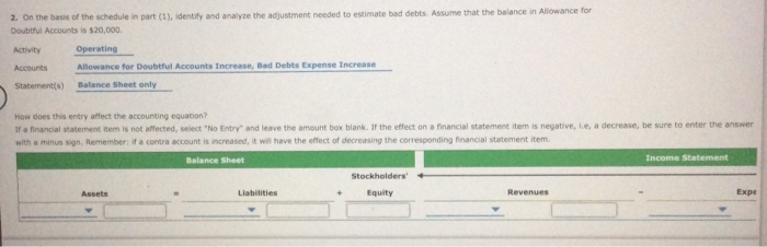sells on credit wiith terms of n/30. For the $500,000 of accounts