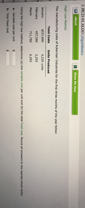  1. PE 21-01.ALGO (Algorithmic) eBook Show Me How High-Low Method The