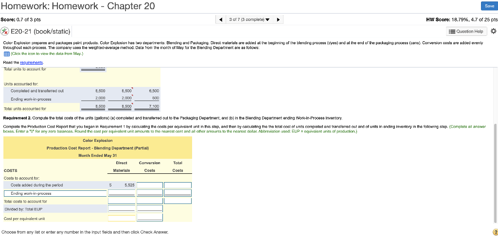 the second part Homework: Homework - Chapter 20 Save Score: 0.7