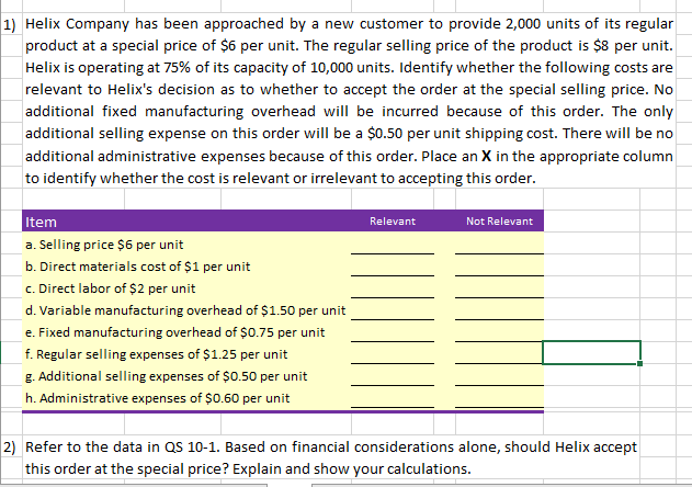  Please help Mark X on problem one and help solve 2