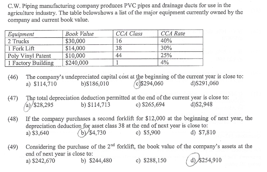 please help to answer below (48) and (49), not use excel, please