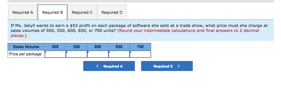 package from a software company for $190 each. Booth space at the