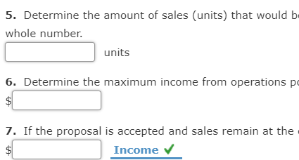 contribution margin for the current year. Enter the final answers rounded to