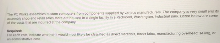  its The PC Works assembles custom computers from components supplied by