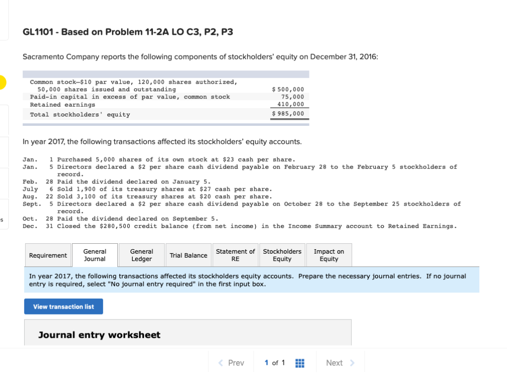  GL1101 Based on Problem 11-2A LO C3, P2, P3 Sacramento Company