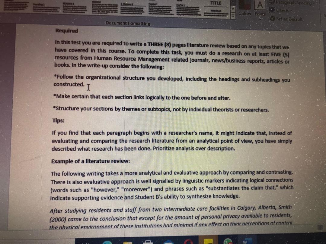 TITLE Pariglaph Specing Efects st Colors Fons Document Formatting Required In