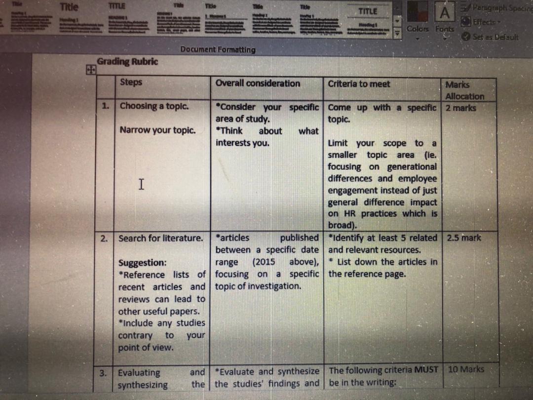 review based on any topics that we have covered in this course.