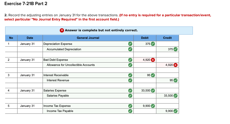 Required information Exercise 7-21B Complete the accounting cycle using long-term asset transactions