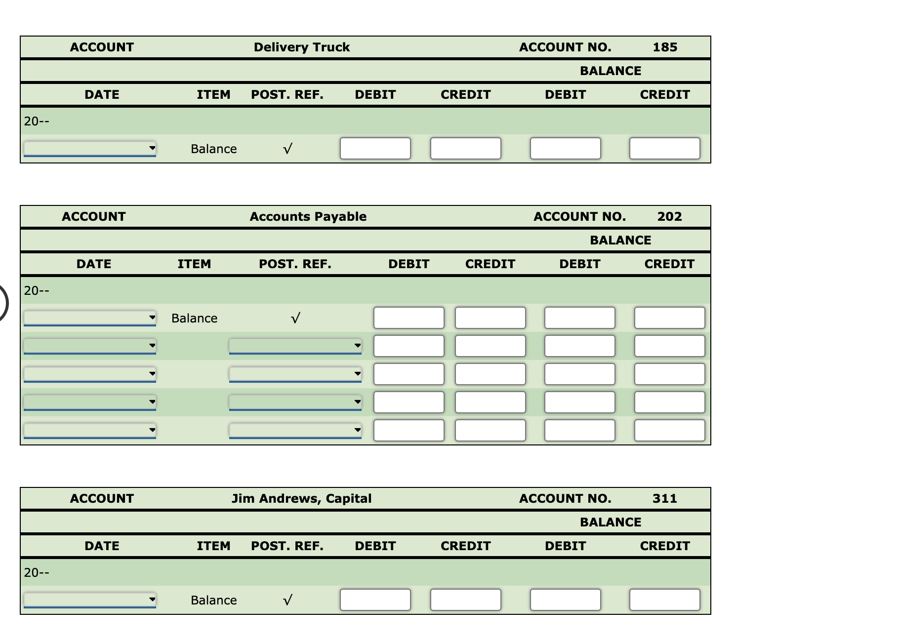 & & & & & \\ \hline & = & & &