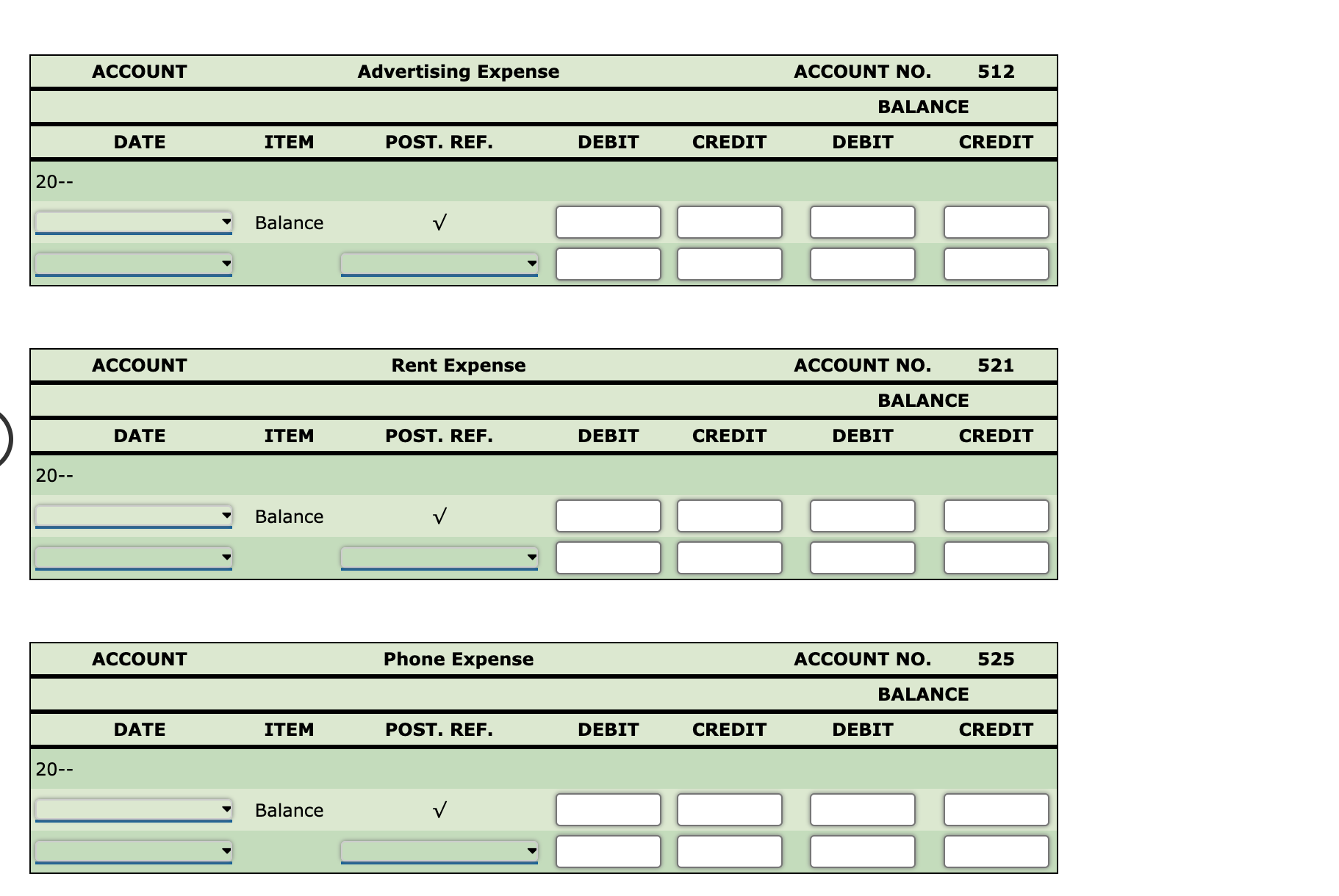 and Oil Expens & & & ACCOUNT NO. & 538 \\ \hline