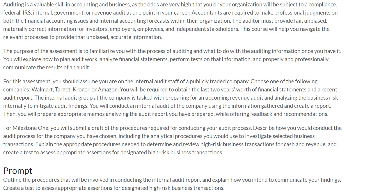 NEED SOME HELP WITH "C". C. Create a test to assess appropriate
