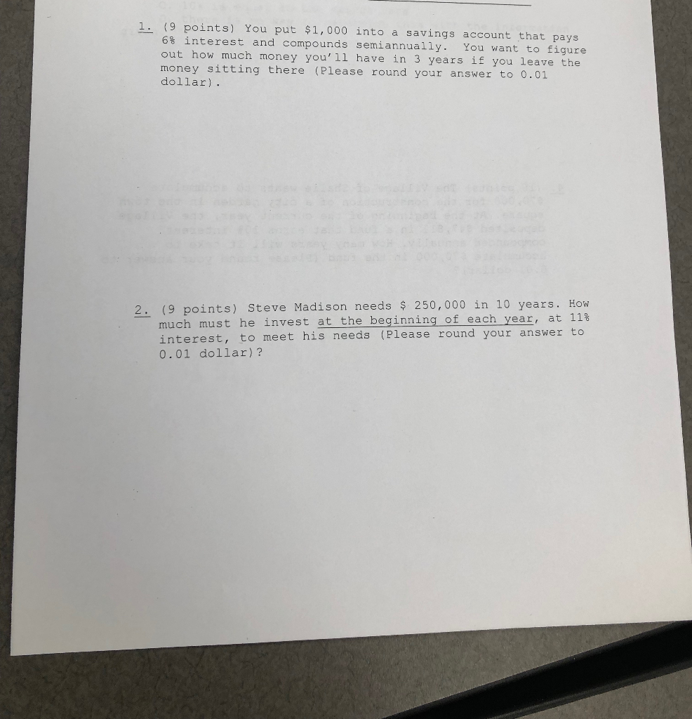 If you could help me with these problems and give step by