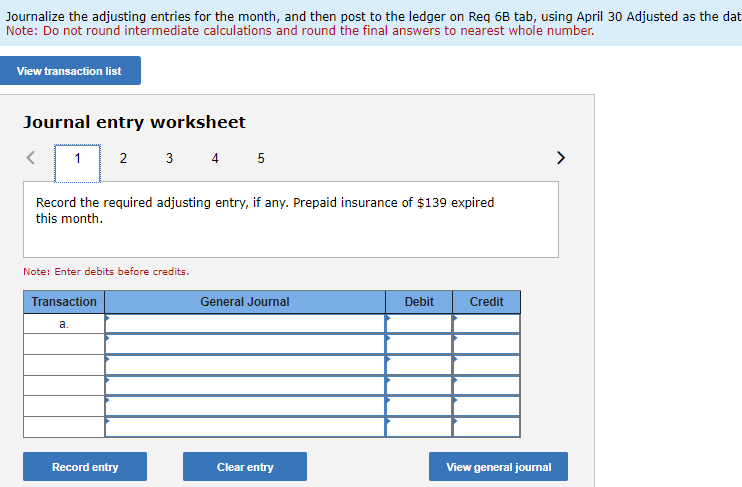 company's first month. April 2 Nozomi invested $36,000 cash and computer equipment