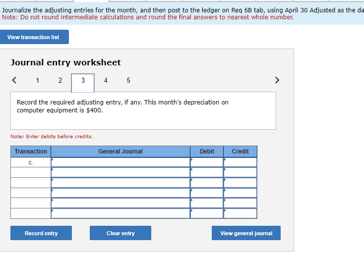space by paying $2,200 cash for the first month's (April) rent. April