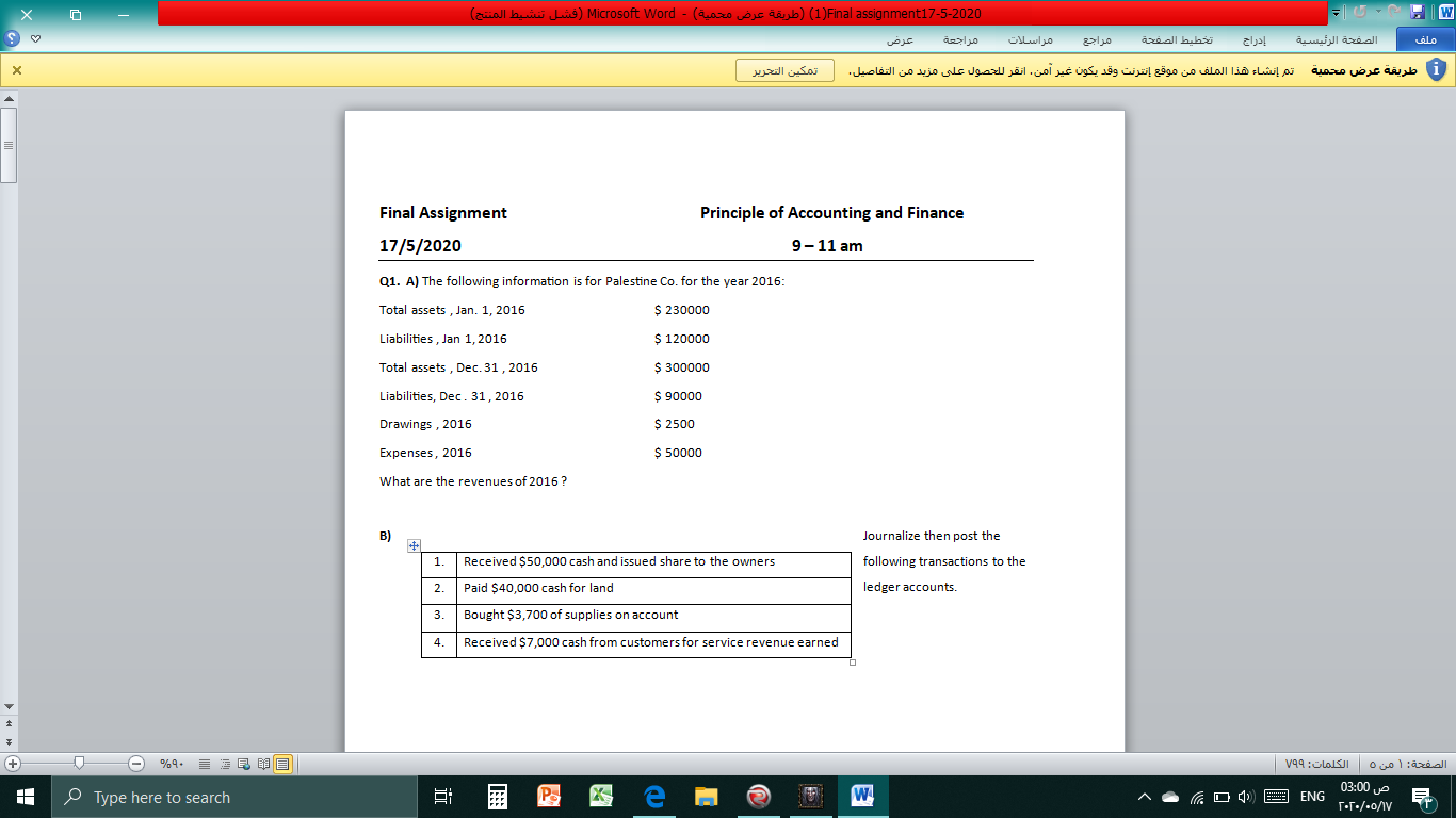 Final assignment17-5-2020(1) ( ) - Microsoft Word ( ) W .