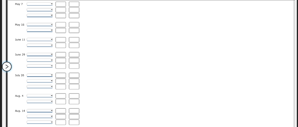 data relate to notes receivable and interest for Owens Co., a financial