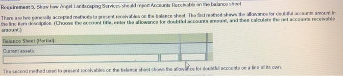 any adjustment required to the Allowance for Doubtful Accounts based on your